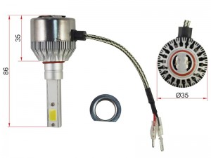 Комплект светодиодных ламп LED H1 36W3800LM ST-H1-LED STH1LED SAT
