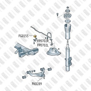 Опора шаровая нижняя левая/правая MERCEDES Sprinter W906 06-VW Crafter 06- FK028 FK0289 FIXAR