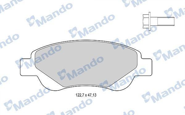 Колодки тормозные PEUGEOT 107 CITROEN C1 передние (4шт.) MANDO MBF015479 MANDO