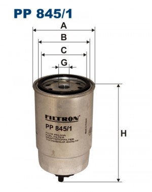 Фильтр топливный PP845/1 PP8451 FILTRON