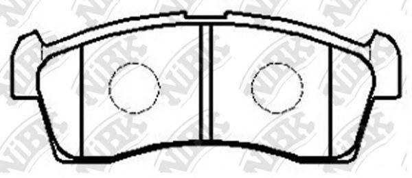 Колодки тормозные SUZUKI Liana 4WD (02-) (1.3/1.6) передние (4шт.) NIBK PN9523 NIBK