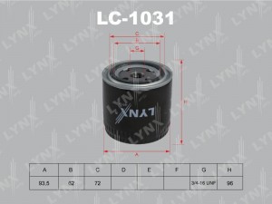 Фильтр масляный подходит для LADA 2101-07/Moskvich 2141(M06) LC-1031 LC-1031 LYNXAUTO