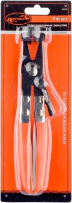 Клещи для самозажимных (пружинных) хомутов "АвтоDело" (прямые) 40100 AVTO DELO