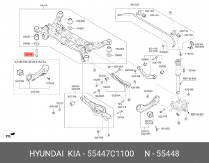 Болт М6 KIA Optima (16-) OE 55447C1100 HYUNDAI KIA