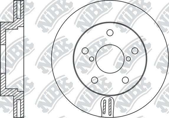 Диск тормозной TOYOTA Mark 2 передний (1шт.) NIBK RN1499 NIBK