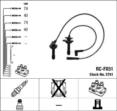 Провода высоковольтные RCFX51 5761 NGK