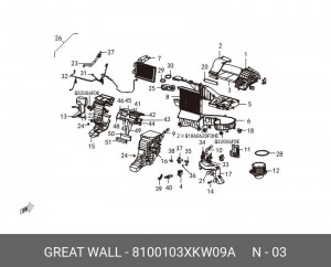 Фильтр воздушный салона HAVAL H8 угольный OE 8100103XKW09A GREAT WALL