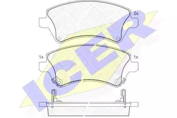 TOYOTA COROLLA _E12 11/01> 57.4x131.7x17.8 181513 ICER