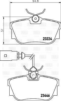 Колодки тормозные дисковые задние PF 1873 TRIALLI