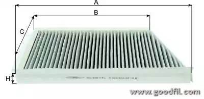 Фильтр салона угольный AG446CFC AG 446 CFC GOODWILL