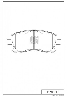 Колодки торм. дисковые пер. SUBARU IMPREZA, LEGACY, FORESTER 98- D7036H D7036H MK KASHIYAMA