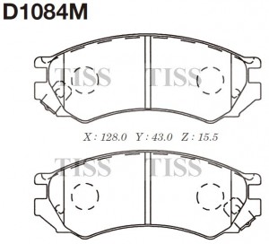 Колодки тормозные дисковые пер. NISSAN PRIMERA (P10) 1.6,2.0 90- D1084M D1084M MK KASHIYAMA