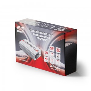 Преобразователь напряжения (инвертор) 12-220V 1000Вт AVS 43113 AVS