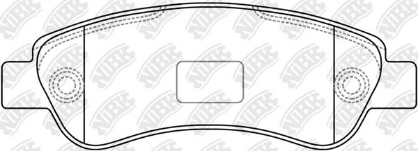 Колодки задние (FIAT DUCATO, CITROEN JUMPER, PEUGEOT BOXER (250)) PN0475 PN0475 NIBK