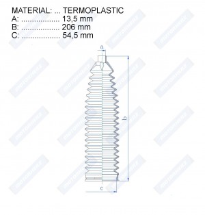 Пыльник OPEL Mokka (12-) рейки рулевой MOTORHERZ RDZ0597MG MOTORHERZ
