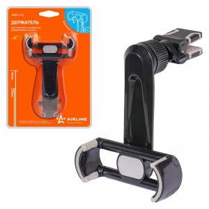 Держатель телефона на дефлектор 58-85мм на штанге AIRLINE AMS-U-12 AIRLINE