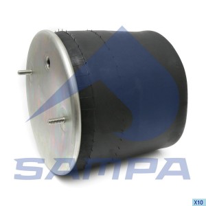 Пневморессора BPW (пластиковый стакан) (2 шп. M12, 1 отв. штуц. M22х1.5мм) SAMPA SP 55881-KP SAMPA