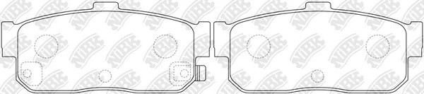 Колодки тормозные NISSAN ALMERA 95-/MAXIMA 95-/PRIMERA 90-98/SUNNY 87-95 задние  PN2224 NIBK