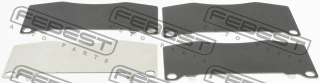 Комплект монтажный для дисковых колодок TOYOTA LAND CRUISER PRADO 150 2009-2017  0103-TRJ150F FEBEST