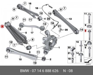 Болт BMW OE 07146888626 BMW