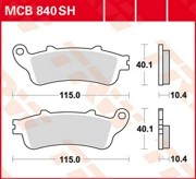 Колодки дисковые MCB840SH MCB840SH TRW LUCAS