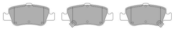 колодки дисковые! задн.\ Toyota Auris/Corolla 1.4D-4D/1.4VVTi/1.6VVTi/2.0D-4D 07 FBP1526 FREMAX