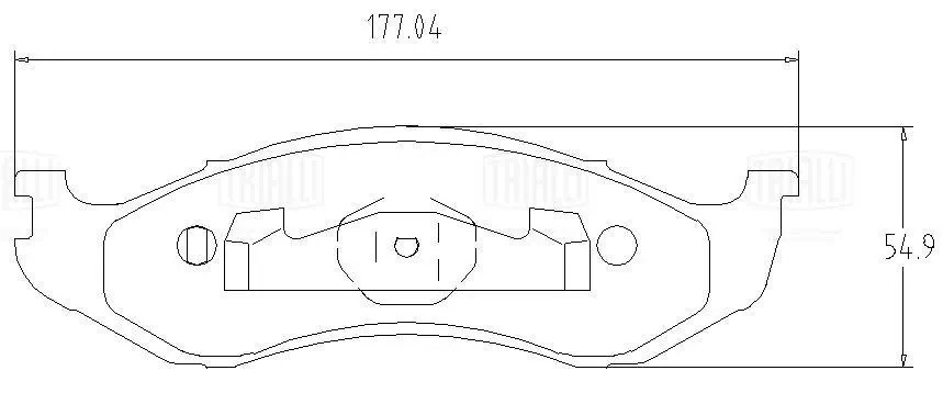 Колодки торм. Jeep Cherokee (86-)/Grand Cherokee (91-) диск. перед. (PF 2376) PF 2376 TRIALLI