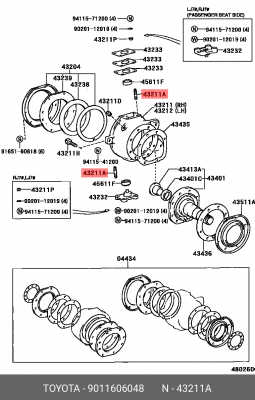 Шпилька 90116-06048 90116-06048 TOYOTA