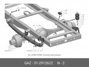 Буфер рессоры задней Газель,ГАЗ-3307,08,09, 33104(отбойник) 51-2912622 СЗРТ 51-2912622 GAZ GAZ