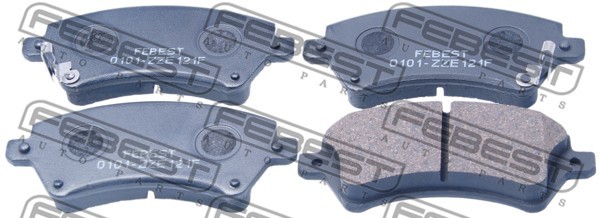Колодки тормозные дисковые передние 0101-ZZE121F FEBEST