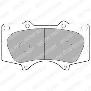 LP1782 колодки дисковые п.\ Toyota Land Cruiser J12 4.0i/3.0D 03> LP1782 DELPHI