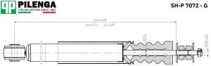Амортизатор газовый задний LARGUS, LOGAN SH-P 7072 - G SH-P7072-G PILENGA