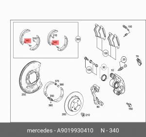 MERCEDES BENZ A 901 993 04 10 MERCEDES BENZ