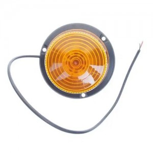Маяк проблесковый 12/24V светодиодный стационарный желтый MEGAPOWER 37034002 MEGA POWER