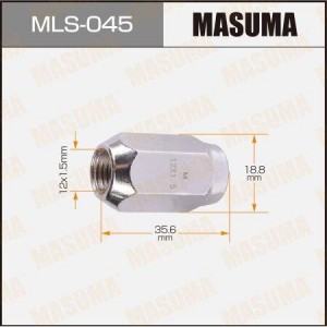 гайка колесная! M12x1.5 под ключ 19мм\ MLS-045 MASUMA