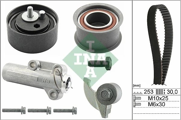 Комплект ГРМ AUDI A6 (C5) 2.4-2.8 530017910 530 0179 10 INA