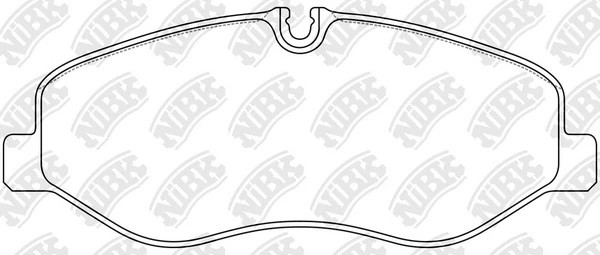 Колодки тормозные MERCEDES Viano,Vito (W447) передние (4шт.) NIBK PN0653 NIBK