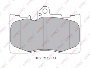 Колодки тормозные дисковые передние BD-7566 LYNXAUTO