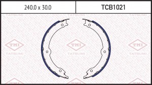 Колодки тормозные барабанные TOYOTA Land Cruiser 08- TCB1021 TCB1021 TATSUMI