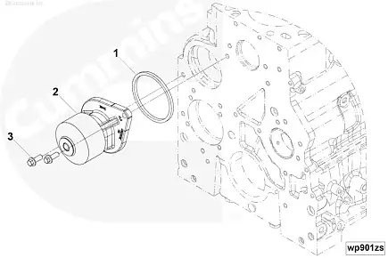 Насос водяной КАМАЗ Камминз ISBe (3800984) (Haffen) 0091 HAFFEN
