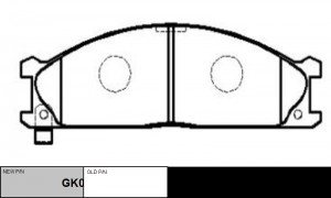 Колодки тормозные дисковые передние Nissan Terrano 2.4i-3.0i/2.7TD 87-93/Urvan 2 CKN-3 CTR