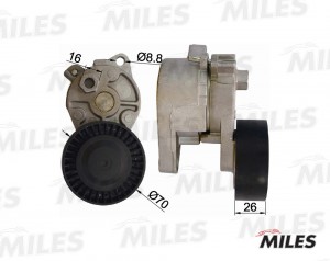 Натяжитель ремня приводного BMW E39/E46/E60 M50/52/54 AG00057 AG00057 MILES