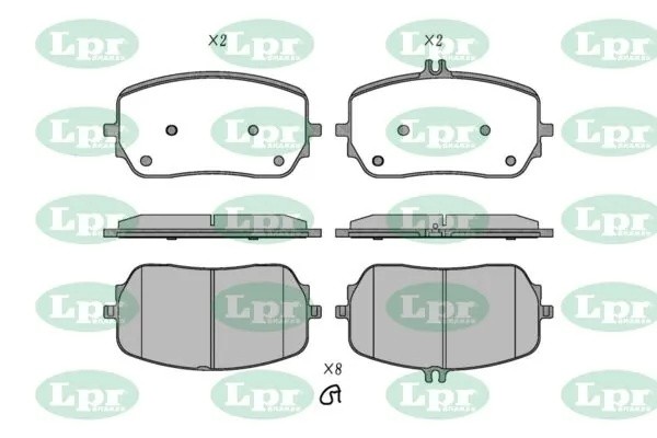 Колодки тормозные MERCEDES GLE V167/GLS X167 18- передние 05P2244 05P2244 LPR