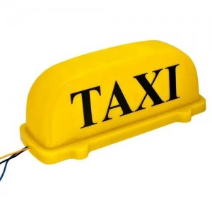 Знак TAXI магнитный с подсветкой 12V желтый MEGA ELECTRIC TX200 MEGA POWER