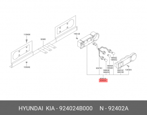 Фонарь задний HYUNDAI Porter правый OE 924024B000 HYUNDAI KIA