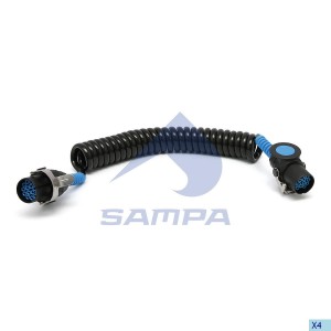 кабель спиральный !С 2 ADR Вилки, 15 Полюс, Pu, 24VUNIVERSAL,VOLVO 095.173 SAMPA