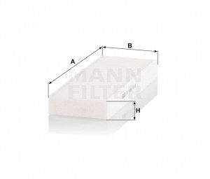 Фильтр салонный PORSCHE 911 (992) 2019- CU28010 CU28010 MANN FILTER