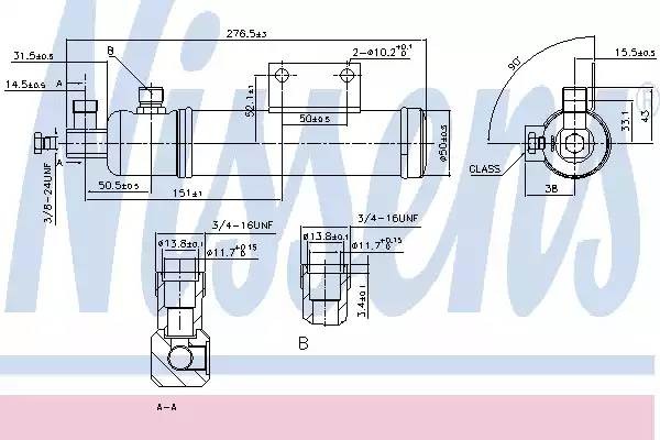 осушитель кондиционера! 291x51\MAN F/L/M2000 01.04>, MB Actros 96> 95287 NISSENS