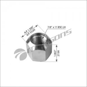 Гайка колеса FRUEHAUF ROR (7/8" h-26/ SW33) MANSONS WN315 MANSONS
