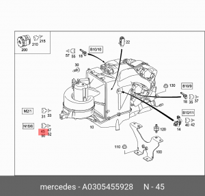 разъем!\ MB C208 CLK Coupe 97-02 A 030 545 59 28 MERCEDES BENZ